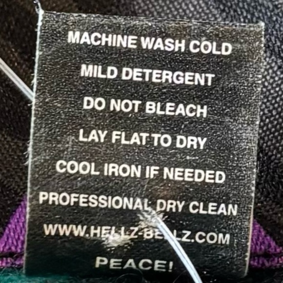 NWT HELLZ TEAL BLACK PLAID COLLARED BUTTON UP LONG SLEEVE 100% COTTON, SMALL - Picture 15 of 15